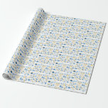 Happy Hanukkah Wrapping Paper<br><div class="desc">This amazing design features all the great symbols of the Hanukkah holiday,  perfect for anyone who celebrates those eight crazy nights.</div>