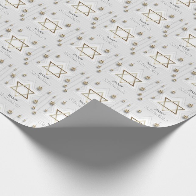 Happy Hanukkah Wrapping Paper (Corner)