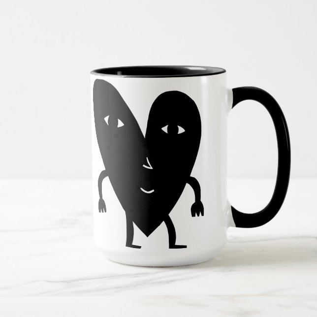 Happy Happiness Sunshine Heart Mug (Right)