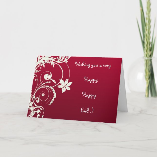 Happy Happy Eid Card (Front)