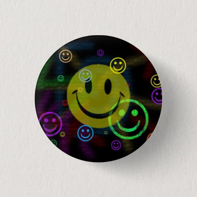 HAPPY HAPPY JOY JOY 3 CM ROUND BADGE (Front)