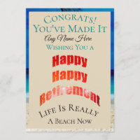 Happy Happy Retirement Any Name Congrats -