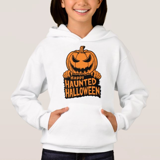 Happy Haunted Halloween Girls'  (Front)