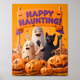 Happy Haunting – Kids Halloween Poster