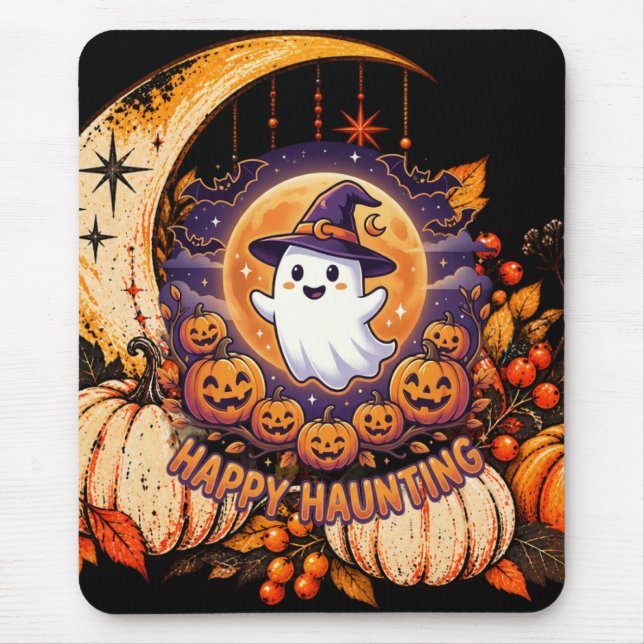 Happy Haunting  Mouse Pad (Front)