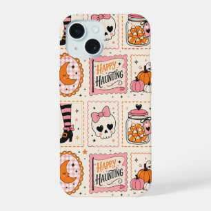 Happy Haunting Pink Skull Stamp Case
