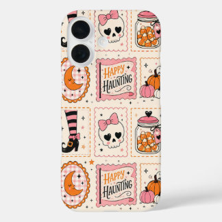 Happy Haunting Pink Skull Stamp Case