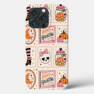 Happy Haunting Pink Skull Stamp Case