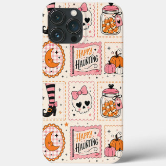 Happy Haunting Pink Skull Stamp Case