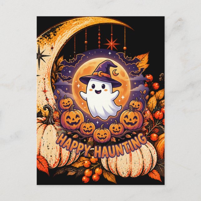 Happy Haunting  Postcard (Front)