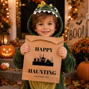 Happy Haunting Spooky Halloween Candy Favour Bag
