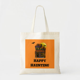Happy Haunting Trick or Treat Canvas Tote Bag