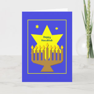 Happy Hauunukah Menorah Card