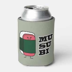 Happy Hawaiian Musubi Spam Sushi Nori seaweed Can Cooler