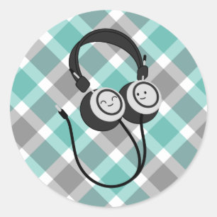 Happy Headphone Stickers