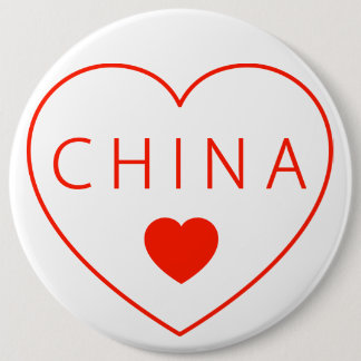 Happy Heart China 6 Cm Round Badge