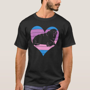 Happy Heart Cute Walrus Ocean Animal T-Shirt