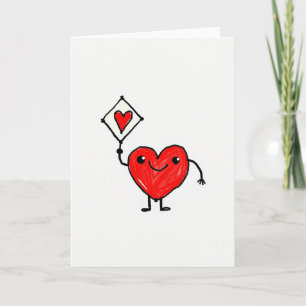 Happy Heart Doodle Message Card
