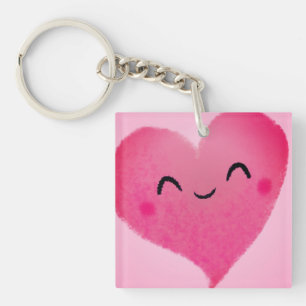 Happy Heart Key Ring