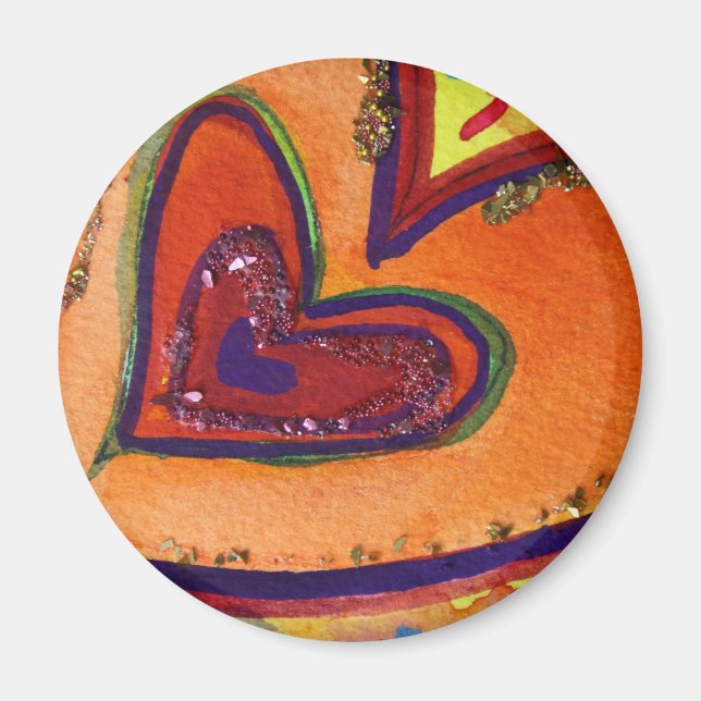 Happy Heart Magnet (Front)