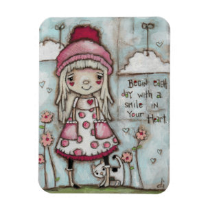 Happy Heart - Magnet 3x4"