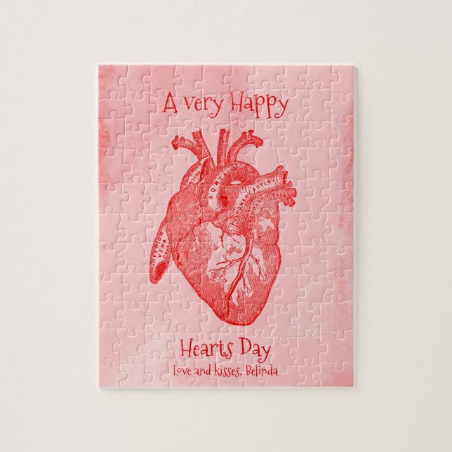 Happy Hearts Day Valentine Jigsaw Puzzle (Vertical)