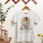 Happy Heavenly Birthday | Photo Memorial T-Shirt<br><div class="desc">Create your own funeral memorial t-shirt featuring a photo of your loved one, the beautiful saying "HAPPY HEAVENLY BIRTHDAY BROTHER'' (can be changed to dad, daddy, grandpa, uncle, mum, sister, grandma, aunt etc) their name, dates and a personal message. Perfect tribute for funerals, vigils, rememberance, birthday and memorial services. The...</div>