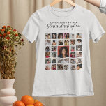 Happy Heavenly Birthday | Photo Tribute Memorial T-Shirt<br><div class="desc">Create a lasting memory of your loved one to cherish forever with this Happy Heavenly Birthday Photo Tribute Memorial T-shirt. Featuring 33 of your favourite pictures, this shirt will help keep your special someone's memory alive on those difficult days. Keep their memory close to your heart while honouring and celebrating...</div>