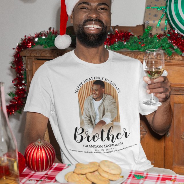 Happy Heavenly Holidays | Photo Memorial T-Shirt (Creator Uploaded)