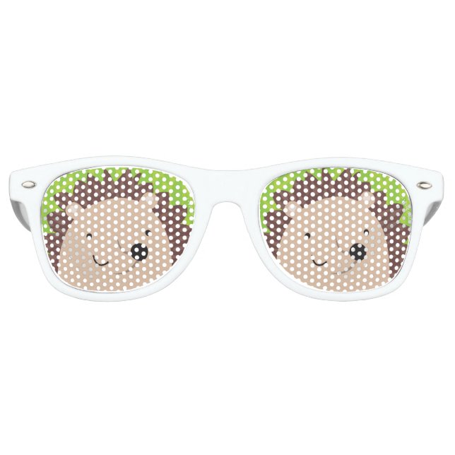 Happy Hedgehog - Woodland Friends Retro Sunglasses (Front)