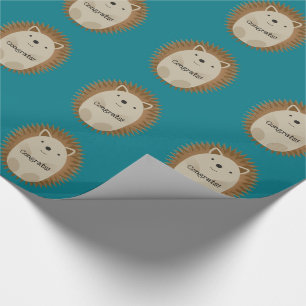 Happy Hedgehog Wrapping Paper