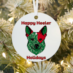Happy Heeler Holidays Metal Tree Decoration