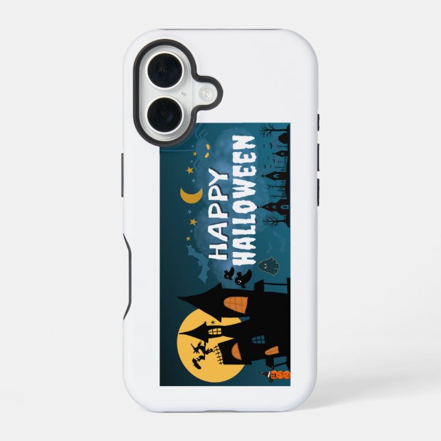 Happy Helloween iPhone 16 Case (Back)