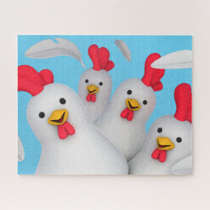 Happy hen clipart jigsaw puzzle
