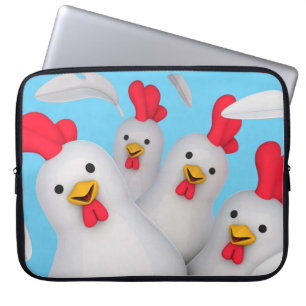 Happy hen clipart laptop sleeve
