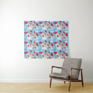 Happy hen clipart tapestry