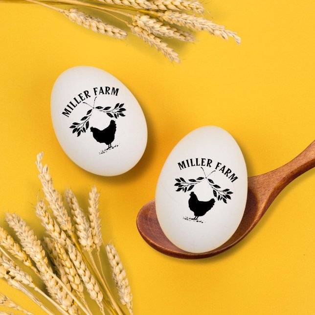 Happy Hens Laurel Branch Monogram Egg Stamp (Creator Uploaded)