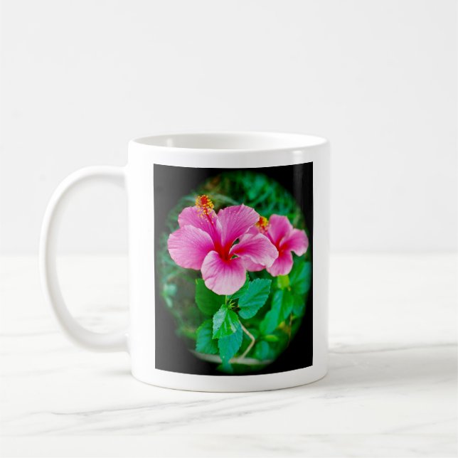 Happy Hibiscus Coffee Mug (Left)
