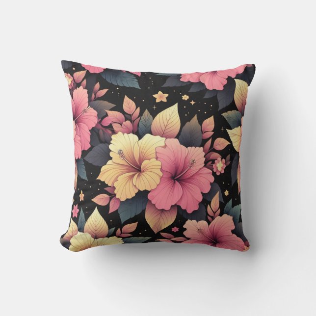 Happy Hibiscus Cushion (Front)