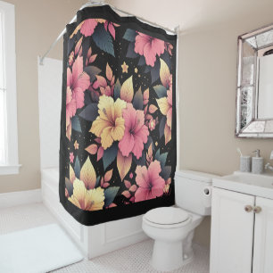 Happy Hibiscus Shower Curtain