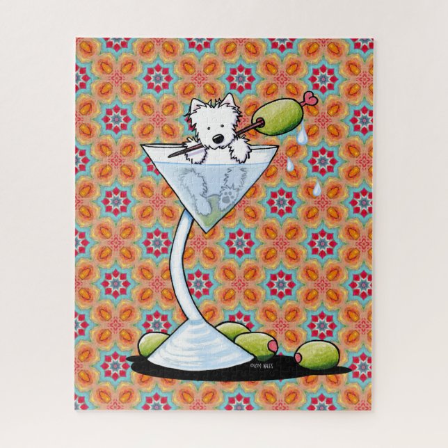 Happy Highland Martini Jigsaw Puzzle (Vertical)
