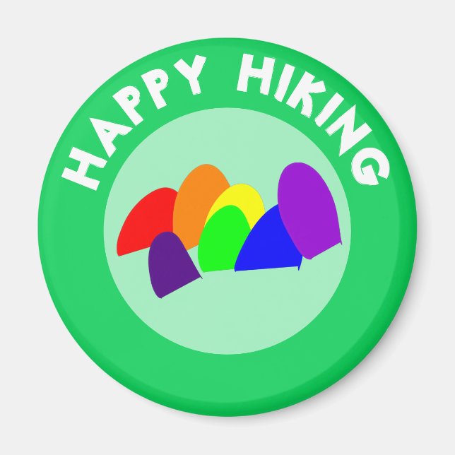 HAPPY HIKING MAGNET (Front)