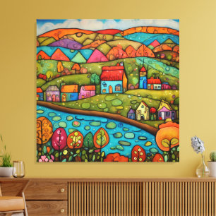 Happy Hills Canvas Print
