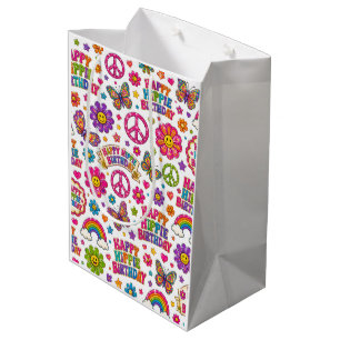 Happy Hippie Birthday gift bag