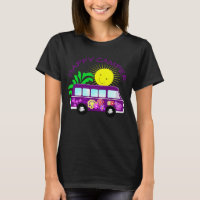 Happy Hippie Camper Van Fun Colourful Graphic