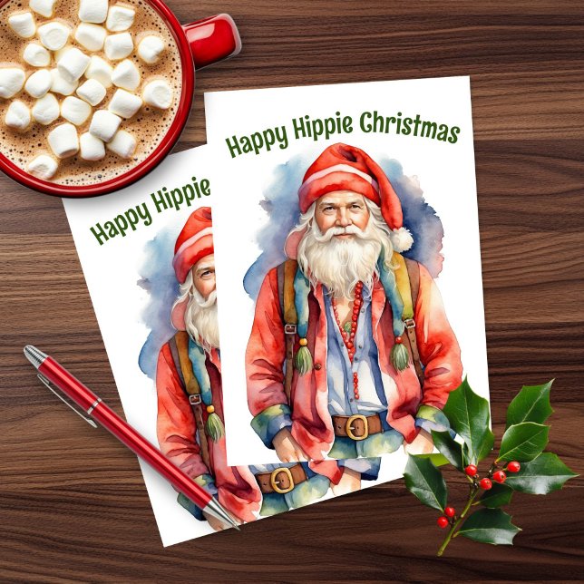 Happy Hippie Christmas Holiday Card (Creator Uploaded)