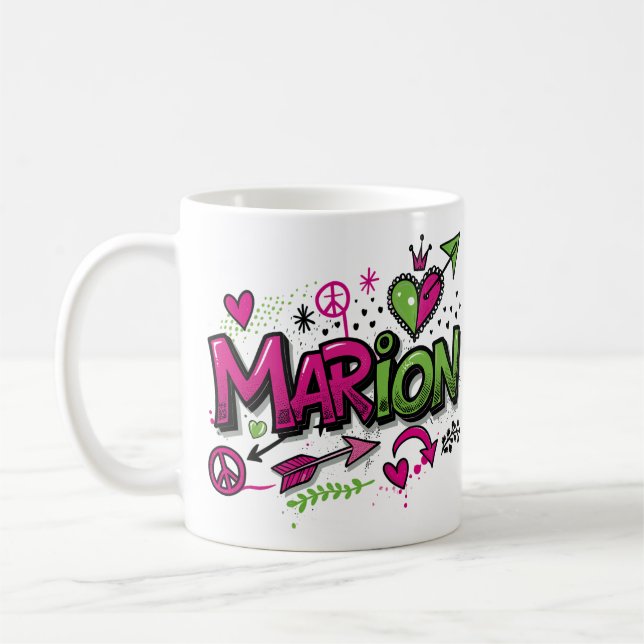 Happy Hippie Marion 1 Coffee Mug (Left)
