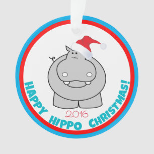 Happy Hippo Christmas: Adorable Holiday Keepsake Ornament
