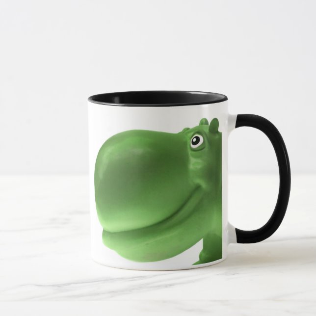 Happy Hippo Green Mug (Right)