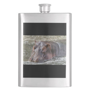 Happy Hippo Hip Flask